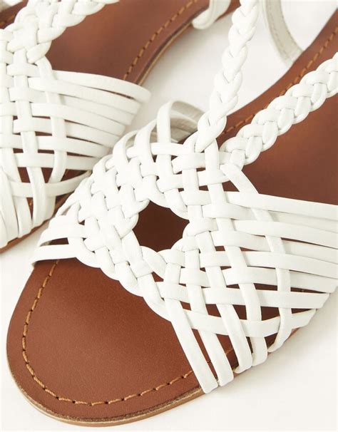 ysl sandals plaited leather